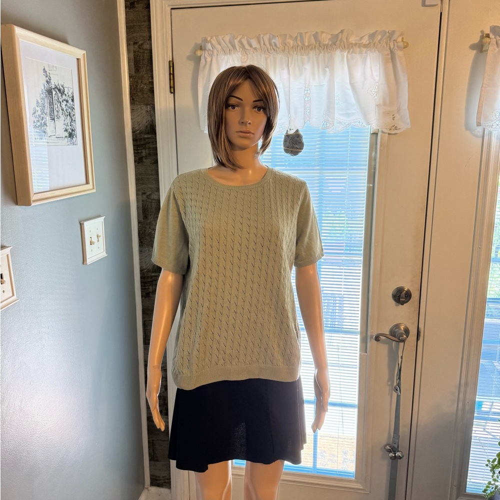 Alfred Dunner‎ Short Sleeve Sweater SZ MED